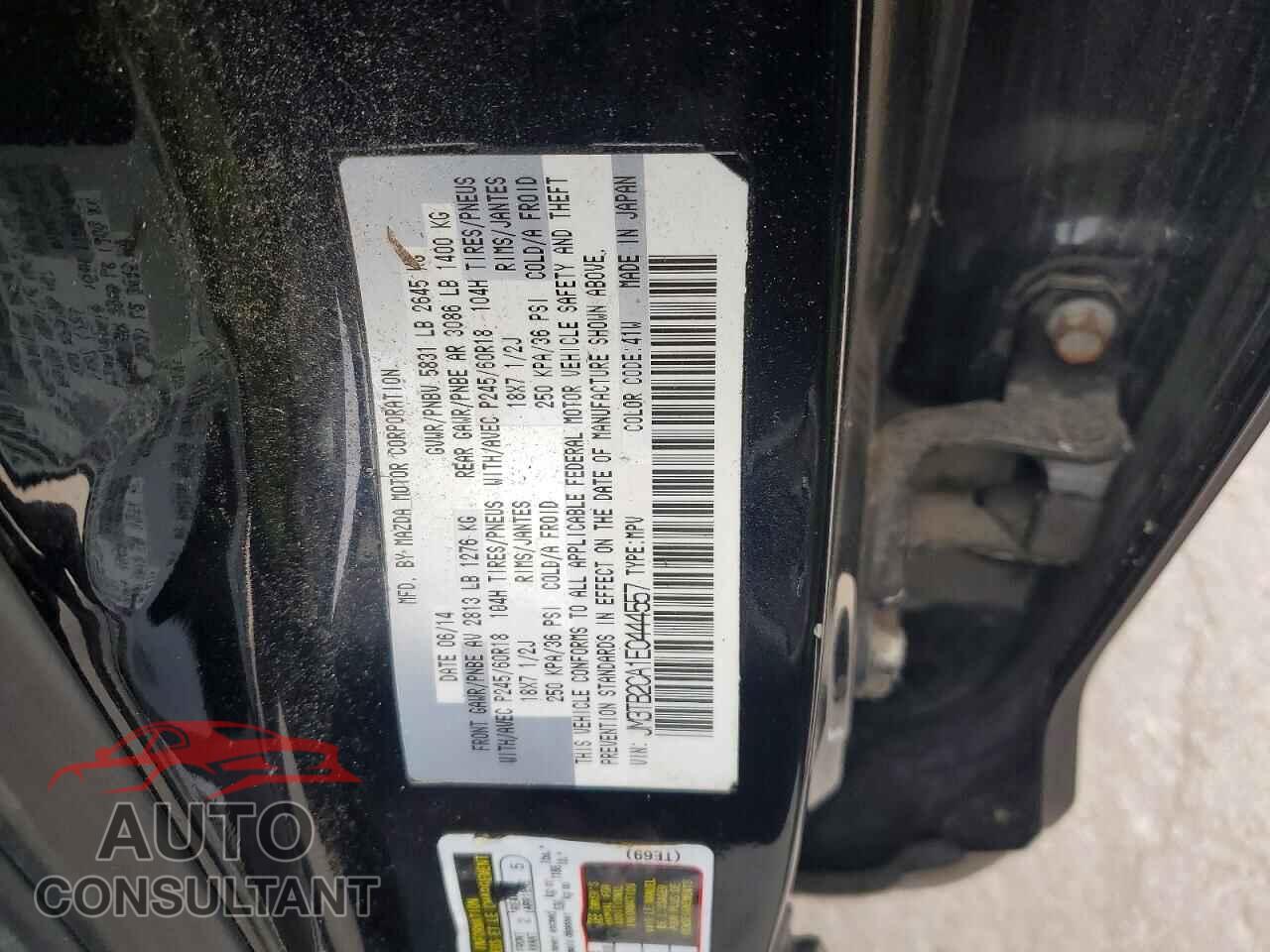 MAZDA CX-9 2014 - JM3TB2CA1E0444557