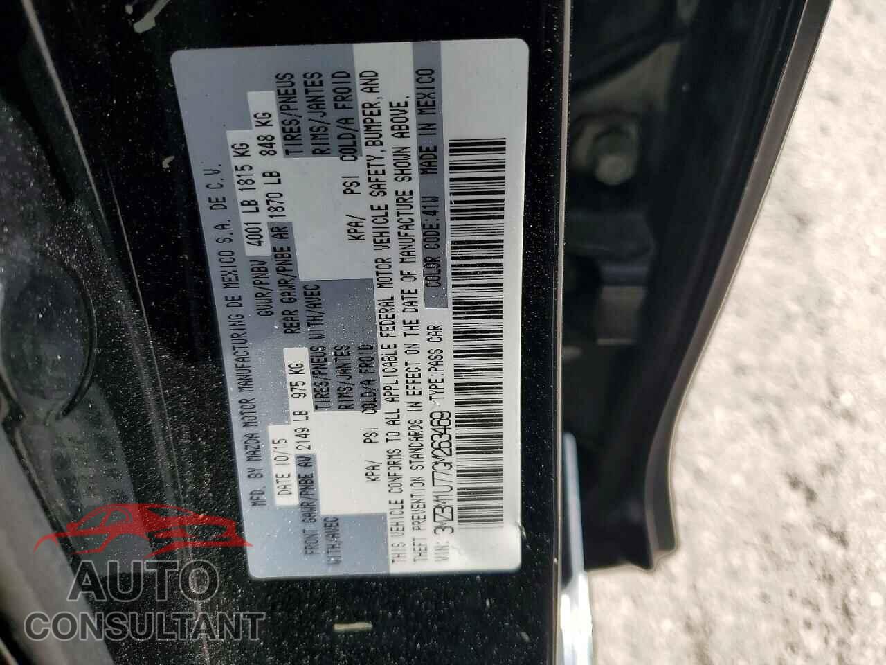 MAZDA 3 2016 - 3MZBM1U77GM263469