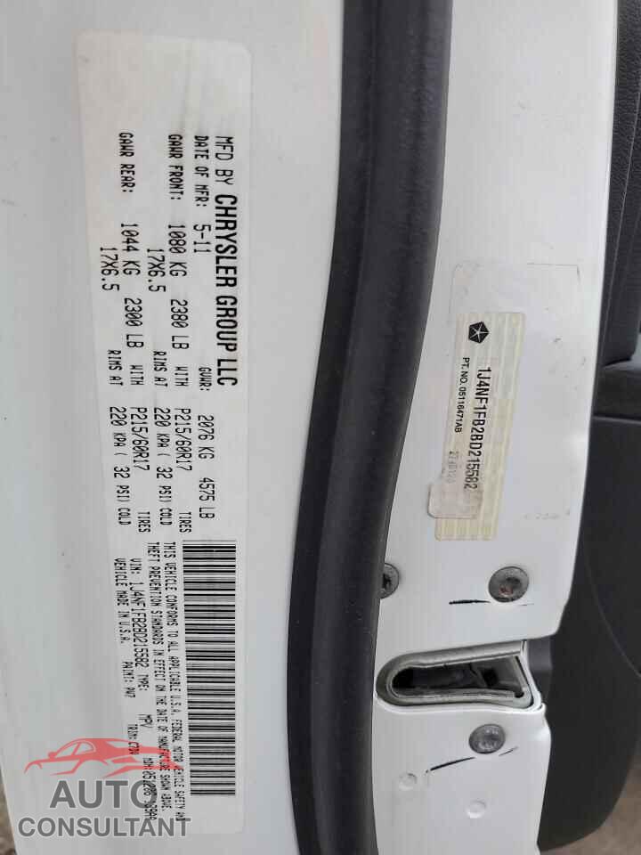 JEEP COMPASS 2011 - 1J4NF1FB2BD215582