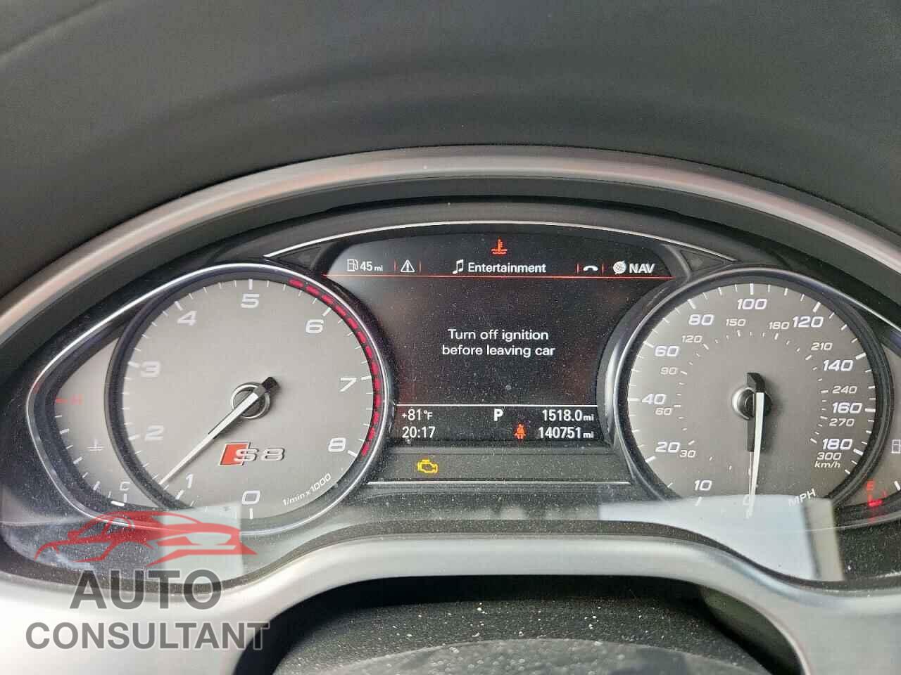 AUDI S8 2013 - WAUD2AFD6DN018102