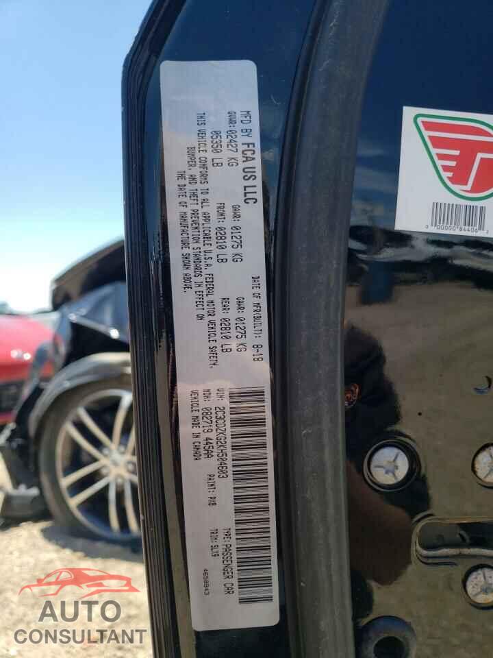 DODGE CHALLENGER 2019 - 2C3CDZKG2KH504603