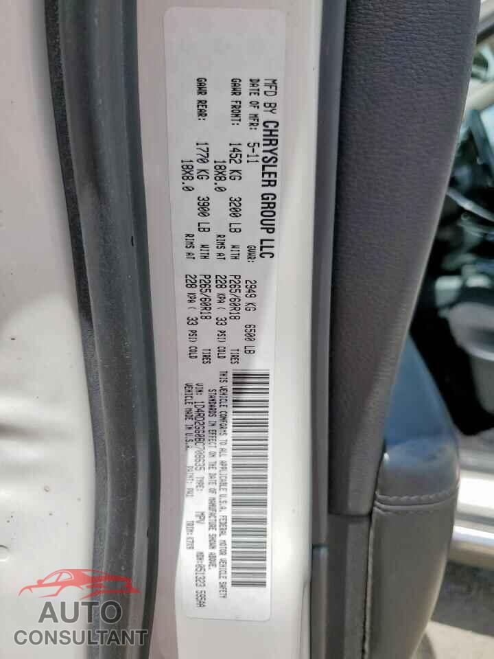DODGE DURANGO 2011 - 1D4RD2GG0BC708635