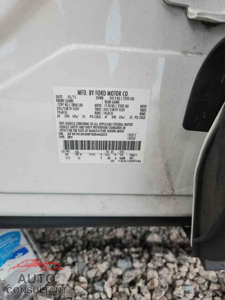 FORD EDGE 2015 - 2FMTK3K99FBB44203