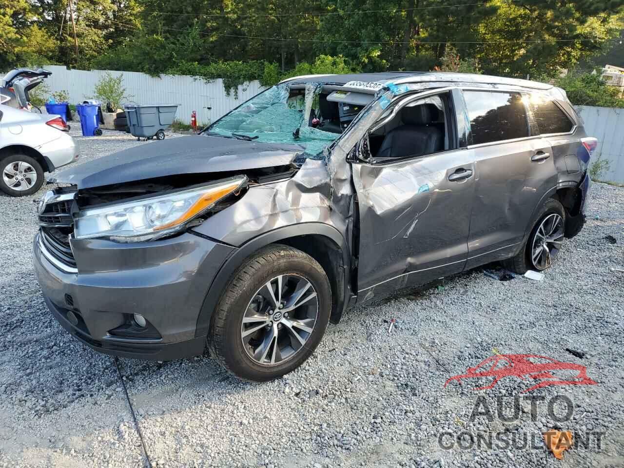 TOYOTA HIGHLANDER 2016 - 5TDJKRFHXGS336181