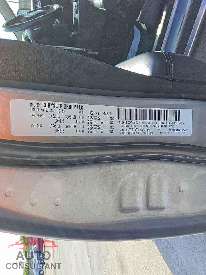 DODGE DURANGO 2015 - 1C4SDJETXFC688487