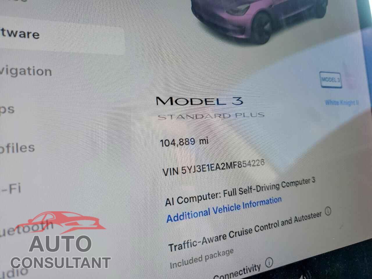 TESLA MODEL 3 2021 - 5YJ3E1EA2MF854226