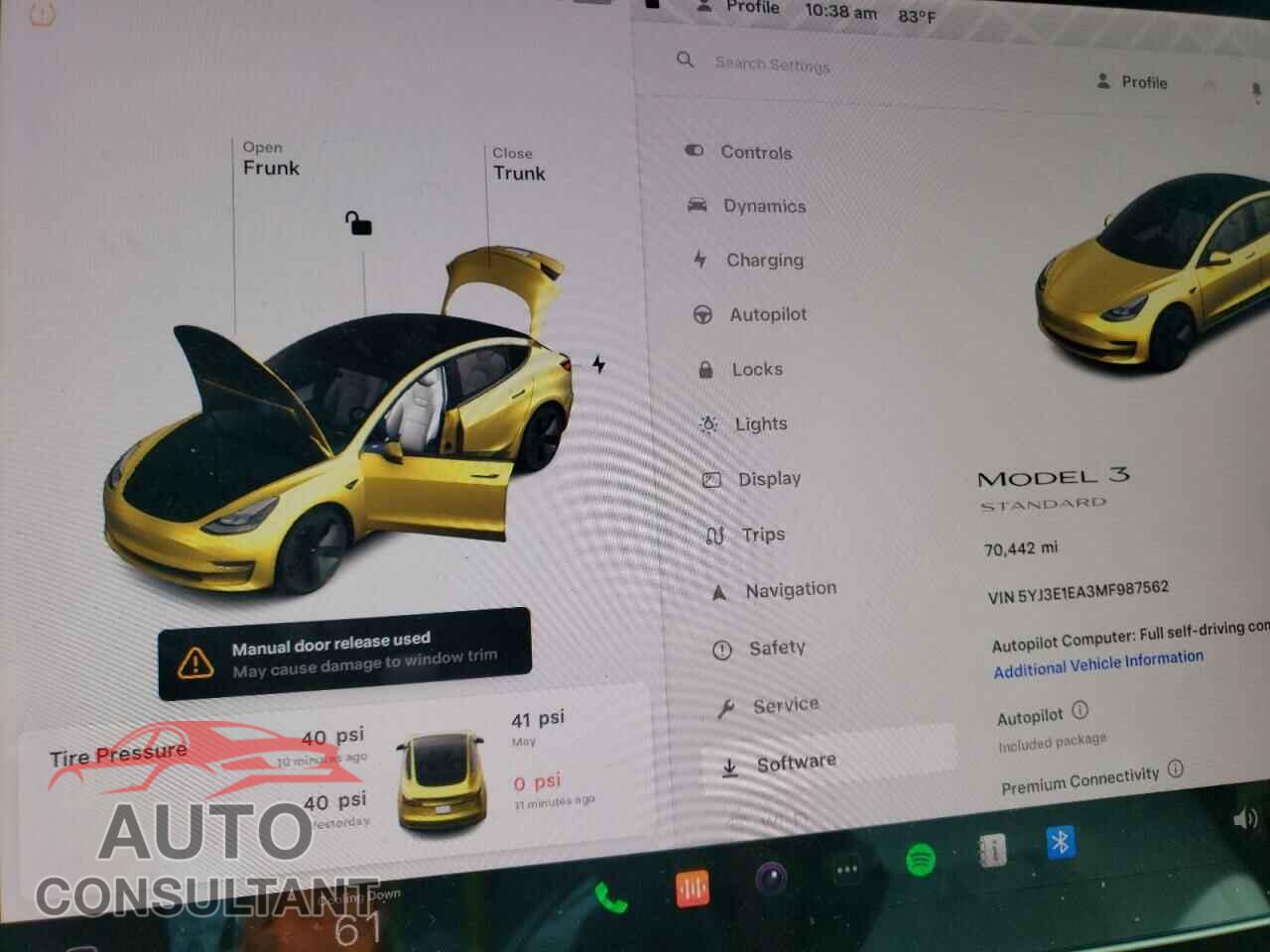 TESLA MODEL 3 2021 - 5YJ3E1EA3MF987562