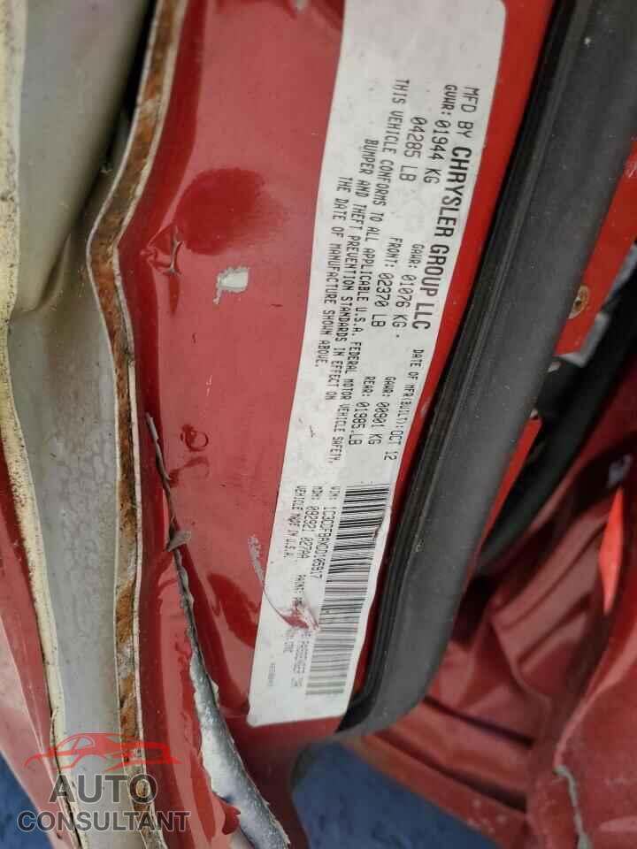 DODGE DART 2013 - 1C3CDFBAXDD105917