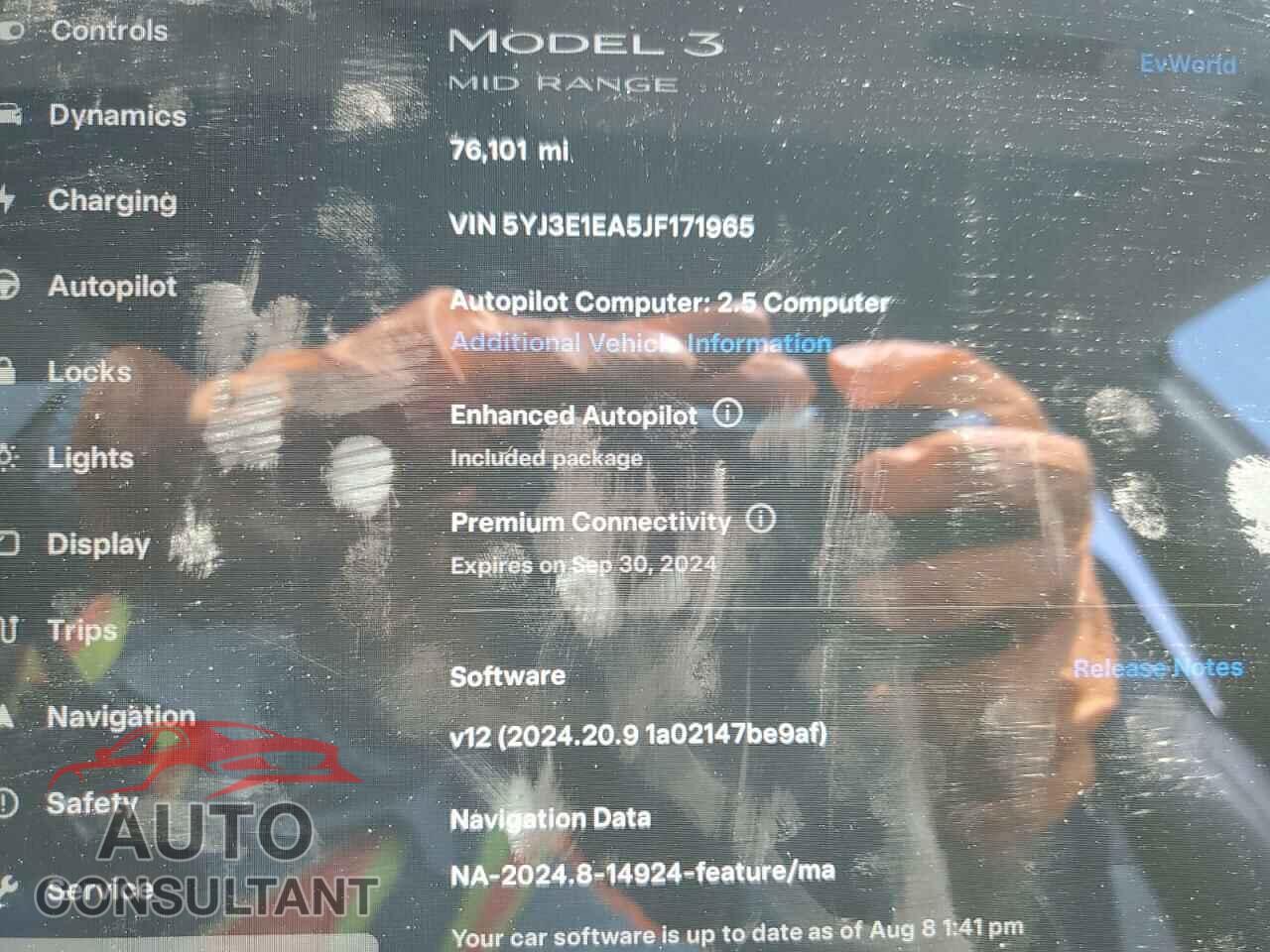 TESLA MODEL 3 2018 - 5YJ3E1EA5JF171965