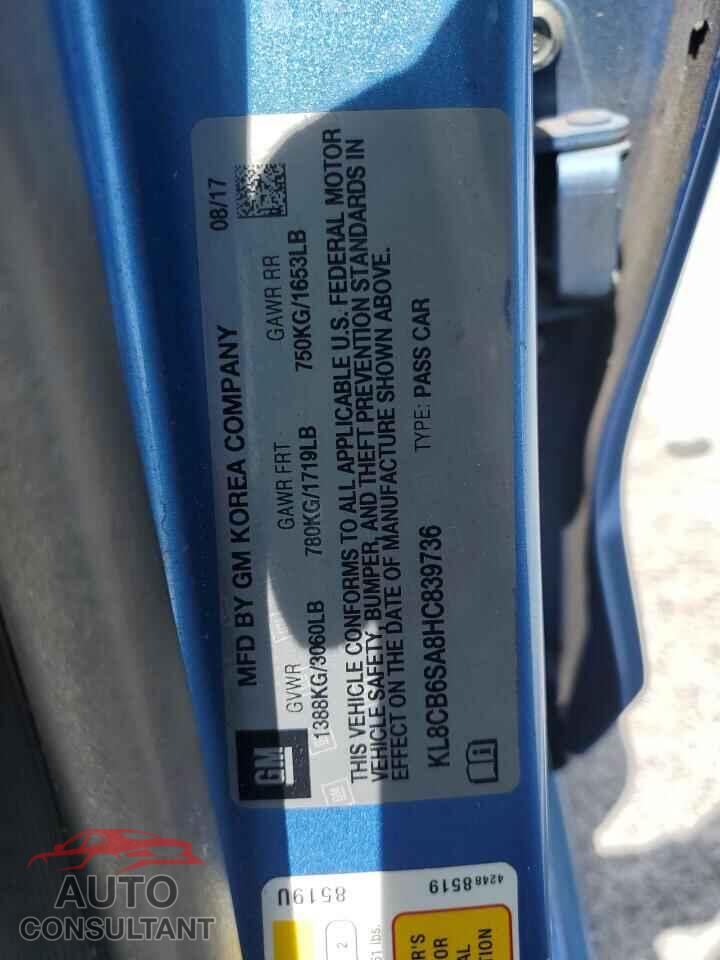 CHEVROLET SPARK 2017 - KL8CB6SA8HC839736