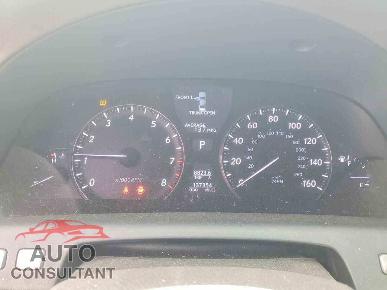 LEXUS LS460 2012 - JTHBL5EF3C5111562