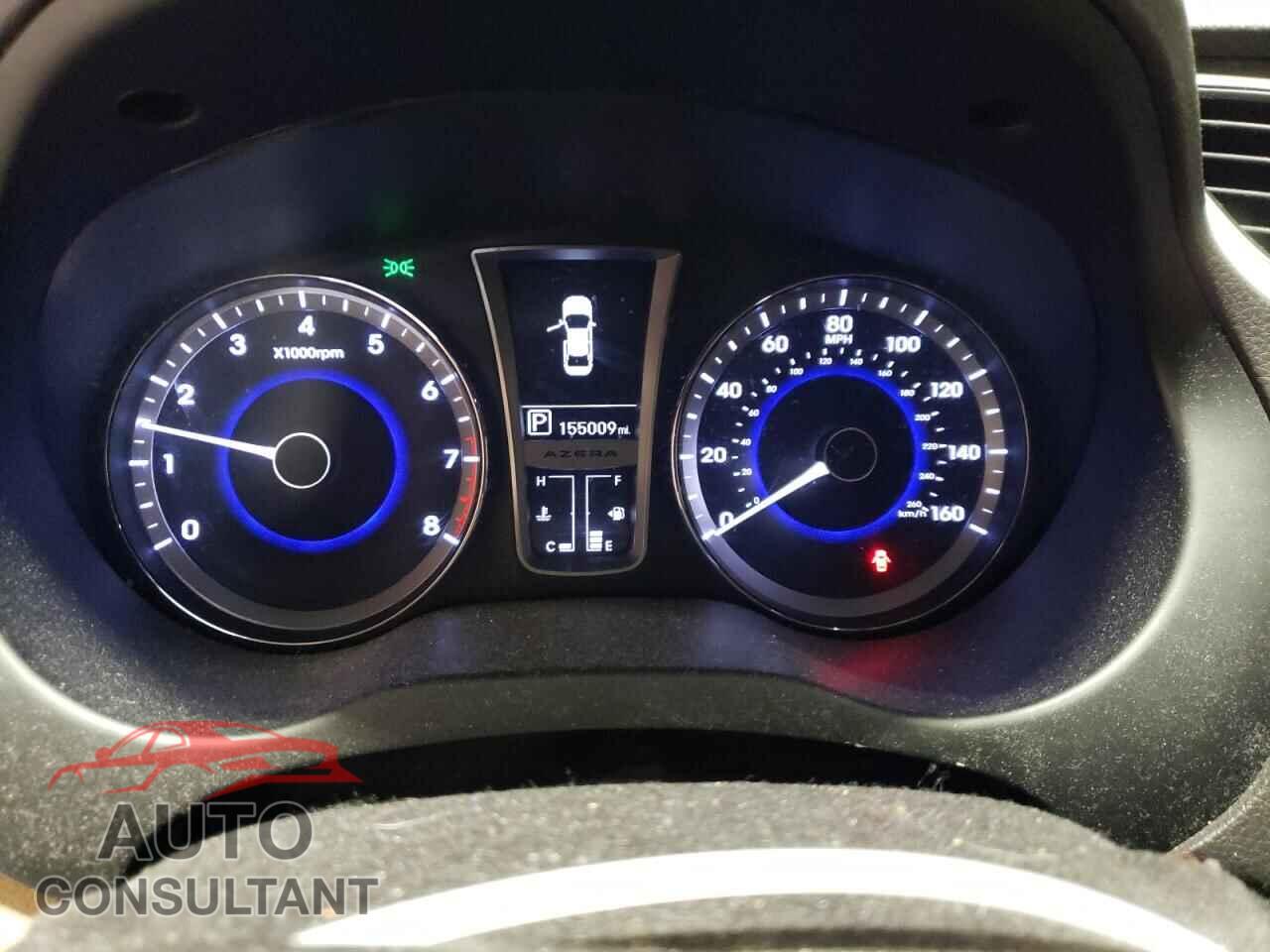 HYUNDAI AZERA 2012 - KMHFH4JG6CA123723