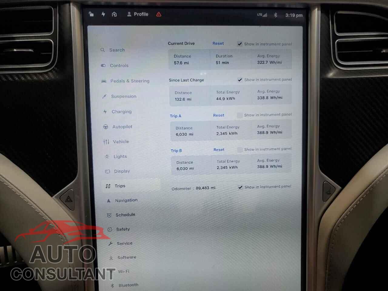 TESLA MODEL S 2015 - 5YJSA1E48FF119111