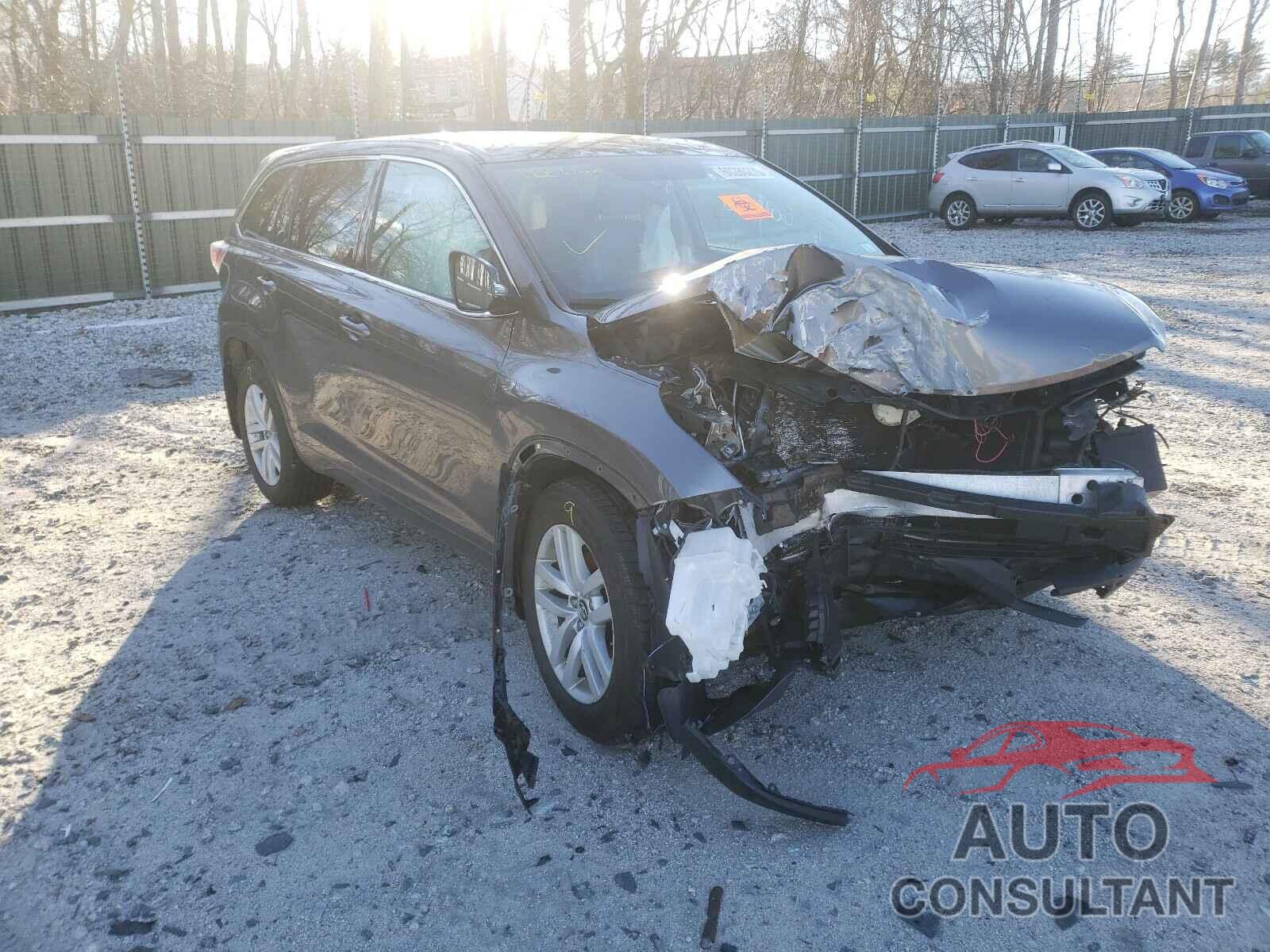 TOYOTA HIGHLANDER 2016 - 5TDBKRFH0GS301878