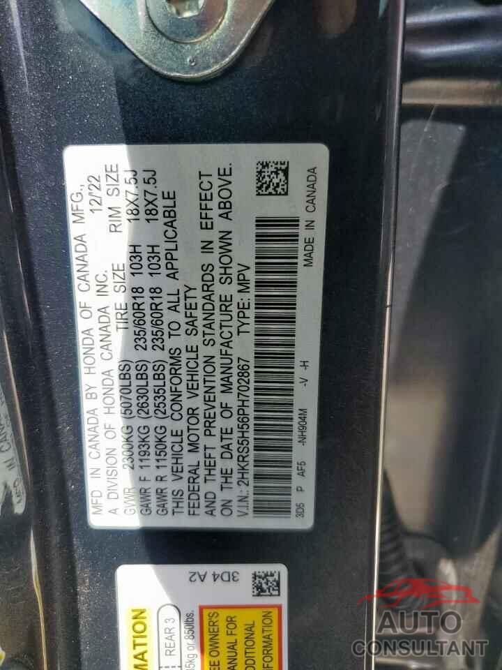 HONDA CRV 2023 - 2HKRS5H56PH702867