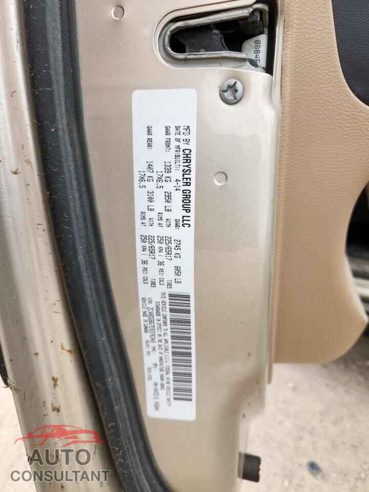 DODGE CARAVAN 2014 - 2C4RDGBG7ER376349