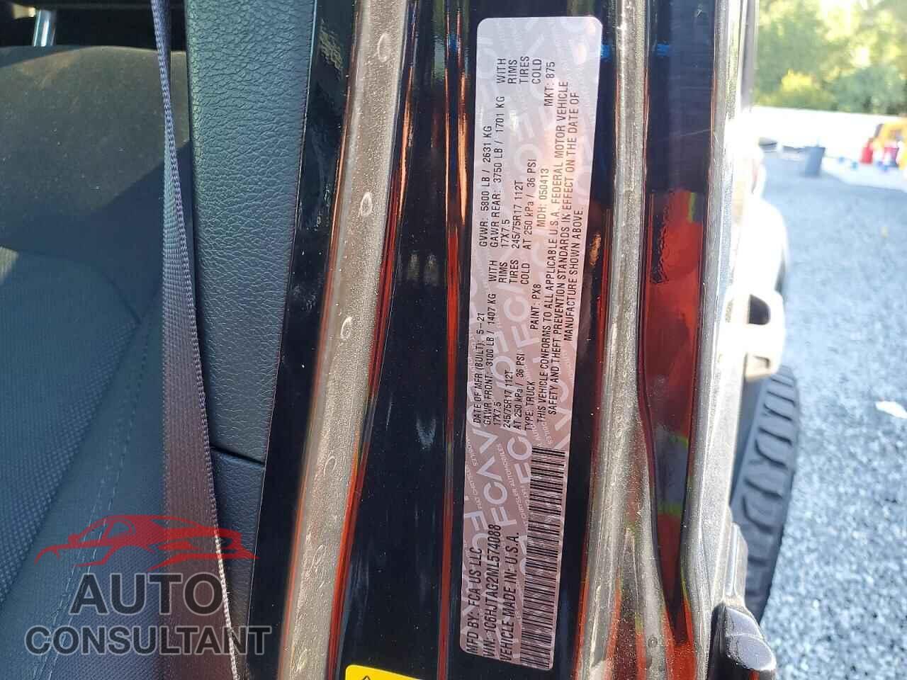 JEEP GLADIATOR 2021 - 1C6HJTAG2ML574088