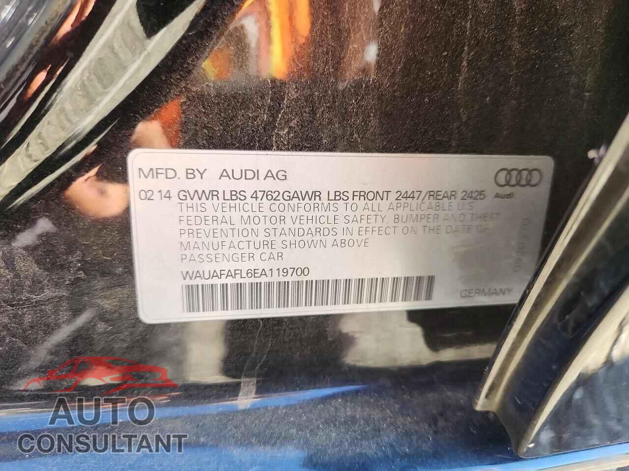 AUDI A4 2014 - WAUAFAFL6EA119700