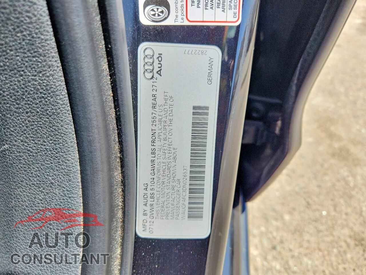 AUDI A6 2013 - WAUGFAFC3DN026537