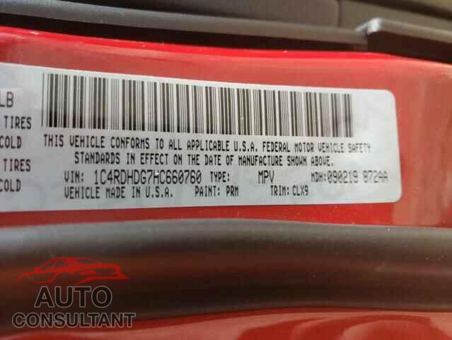 DODGE DURANGO 2017 - 1C4RDHDG7HC660760