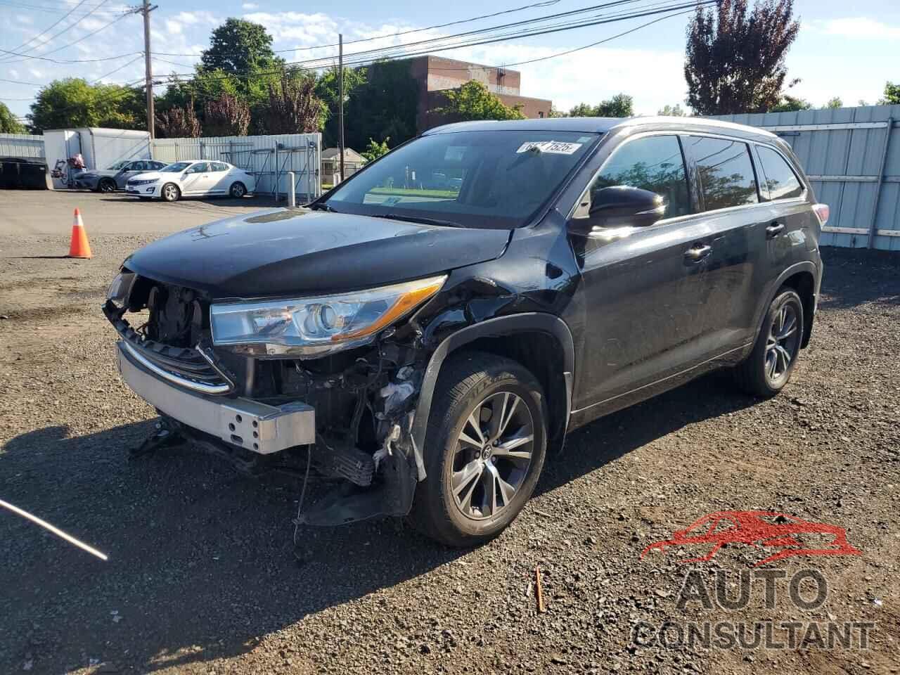 TOYOTA HIGHLANDER 2016 - 5TDJKRFH5GS349212