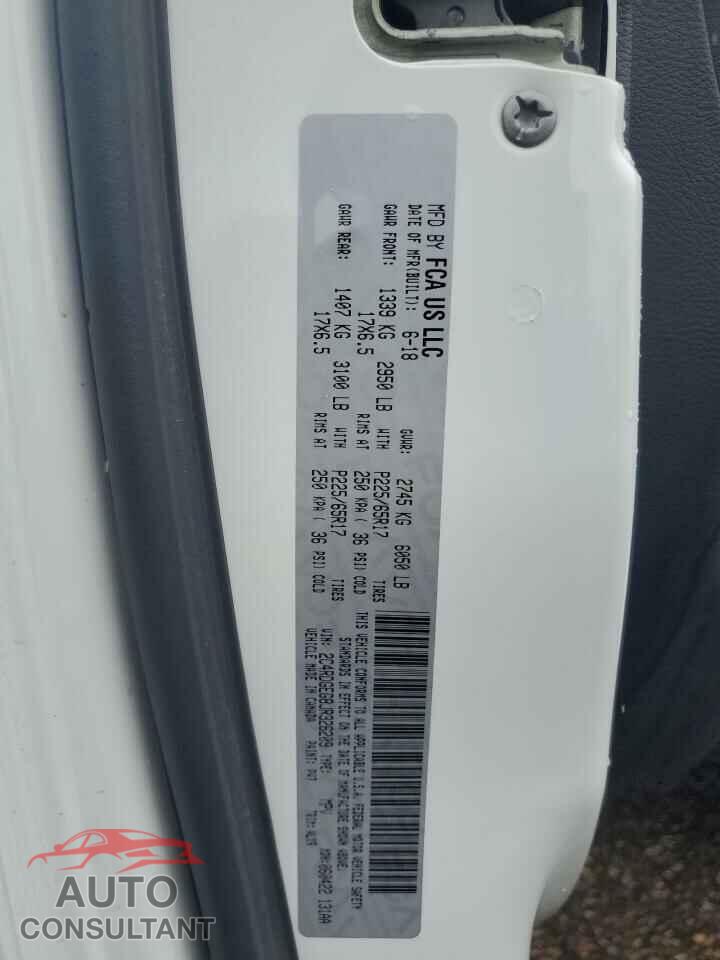 DODGE CARAVAN 2018 - 2C4RDGEG8JR326209