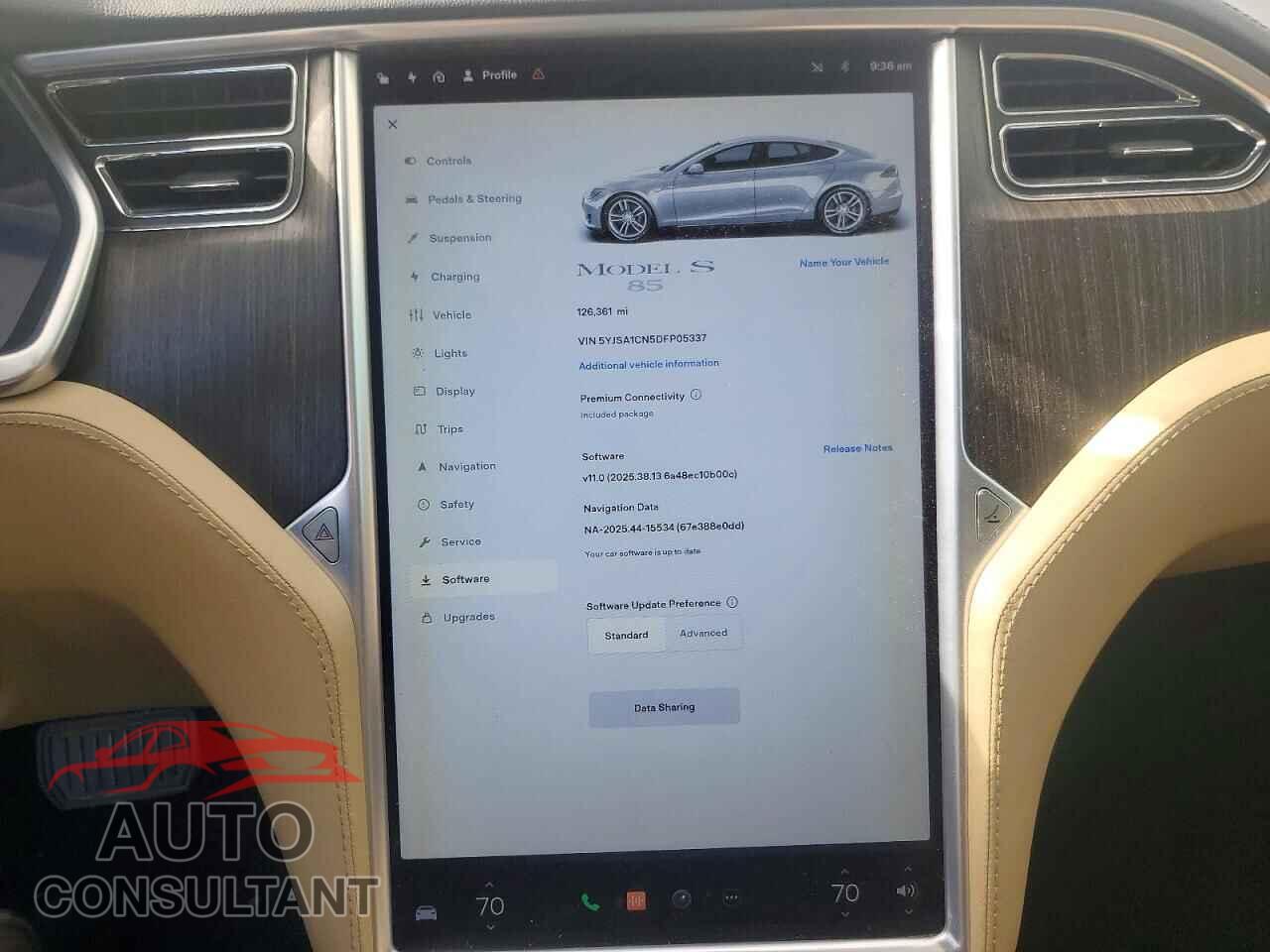 TESLA MODEL S 2013 - 5YJSA1CN5DFP05337