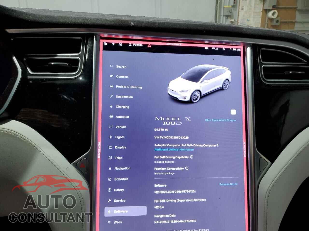 TESLA MODEL X 2017 - 5YJXCDE22HF043226