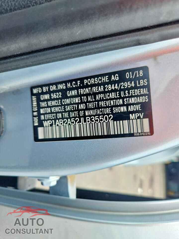 PORSCHE MACAN 2018 - WP1AB2A52JLB35502
