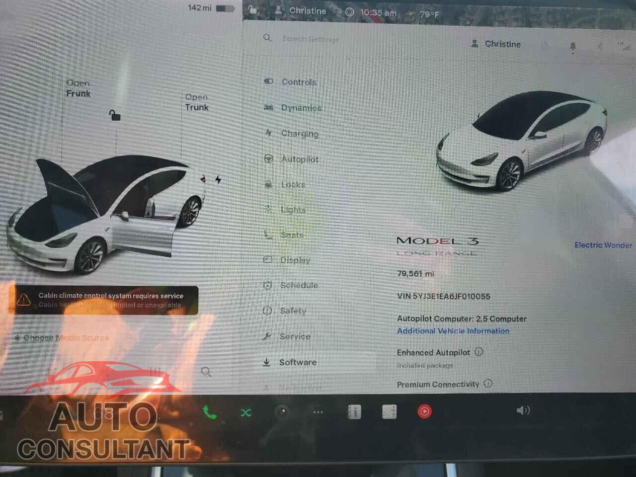 TESLA MODEL 3 2018 - 5YJ3E1EA6JF010055