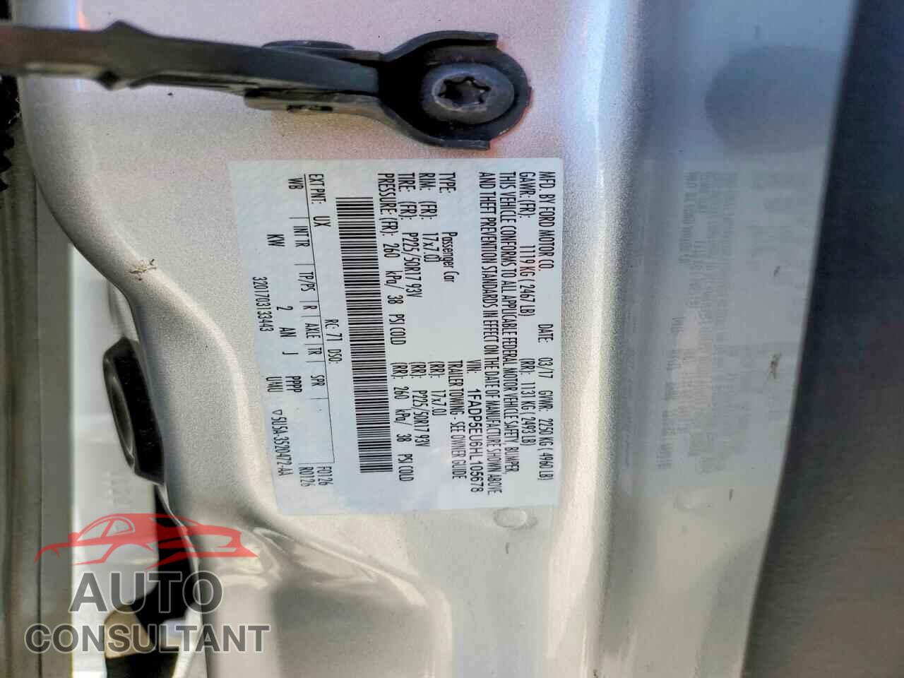 FORD CMAX 2017 - 1FADP5EU6HL105678