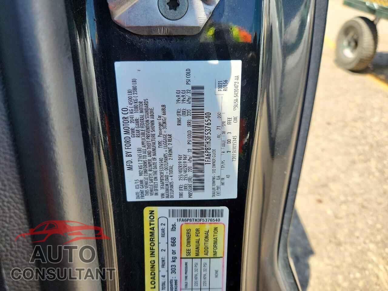 FORD MUSTANG 2015 - 1FA6P8TH3F5376540