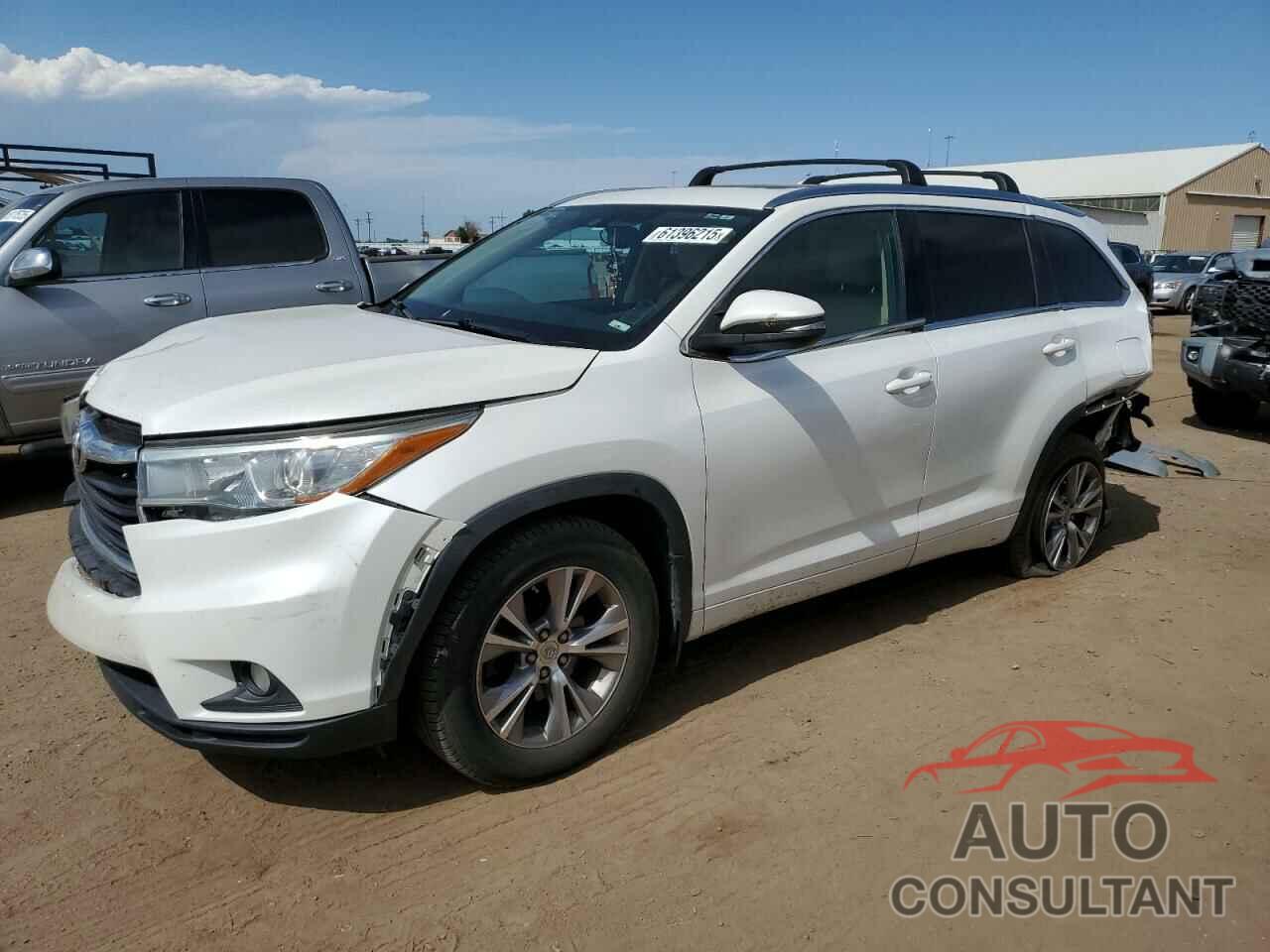 TOYOTA HIGHLANDER 2015 - 5TDJKRFH9FS192945