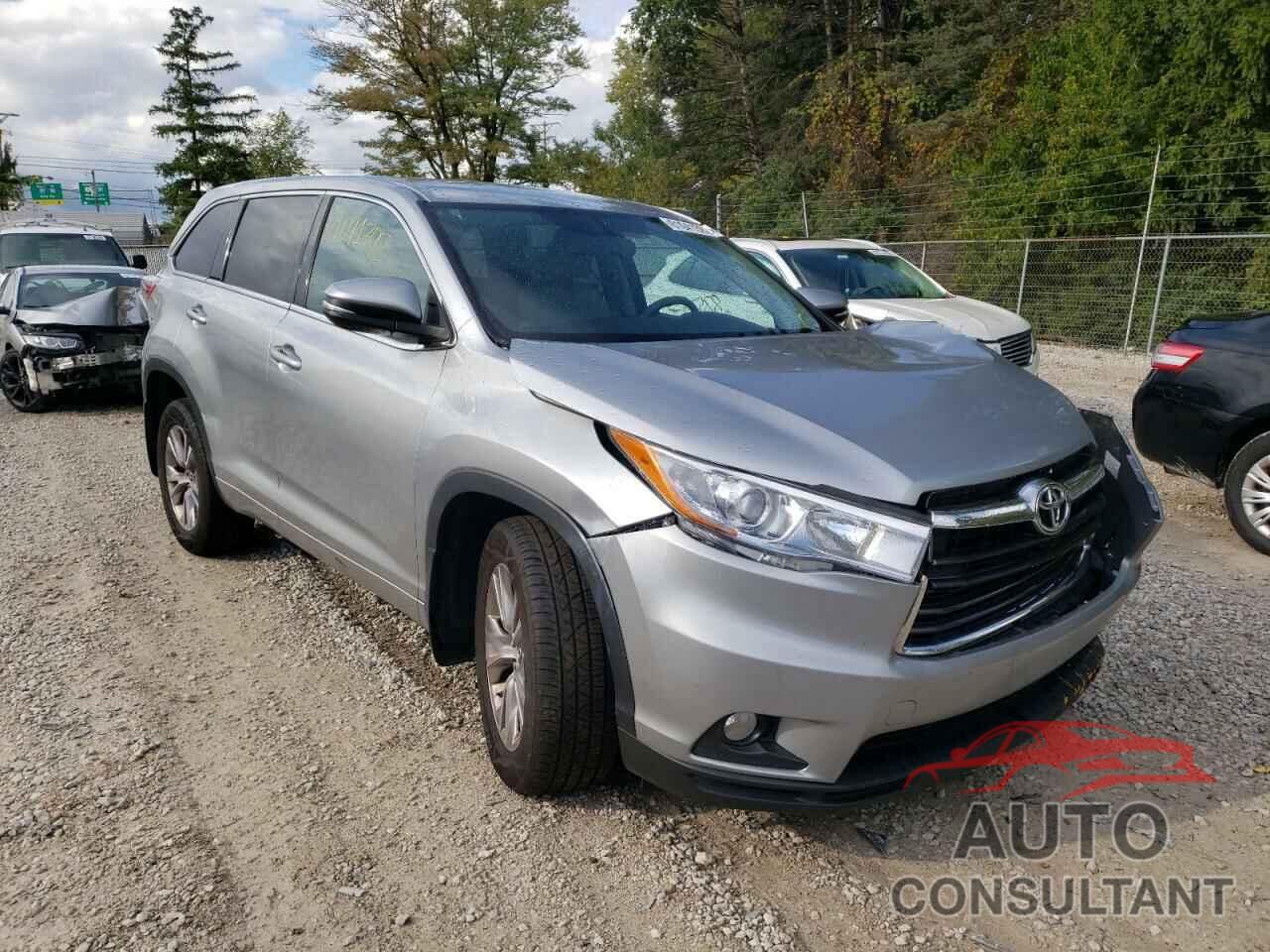 TOYOTA HIGHLANDER 2016 - 5TDBKRFH1GS300450