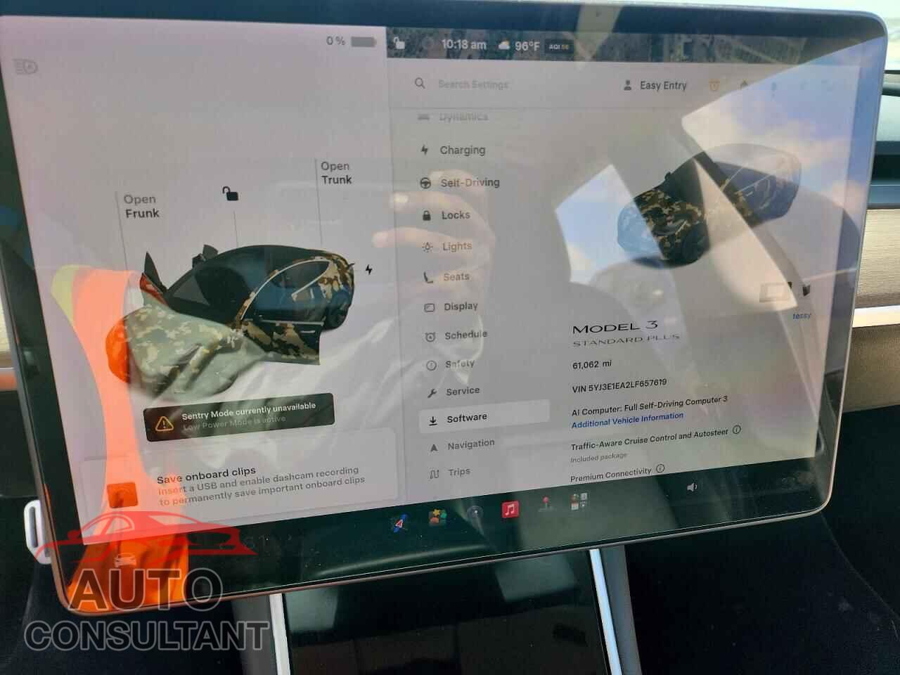 TESLA MODEL 3 2020 - 5YJ3E1EA2LF657619