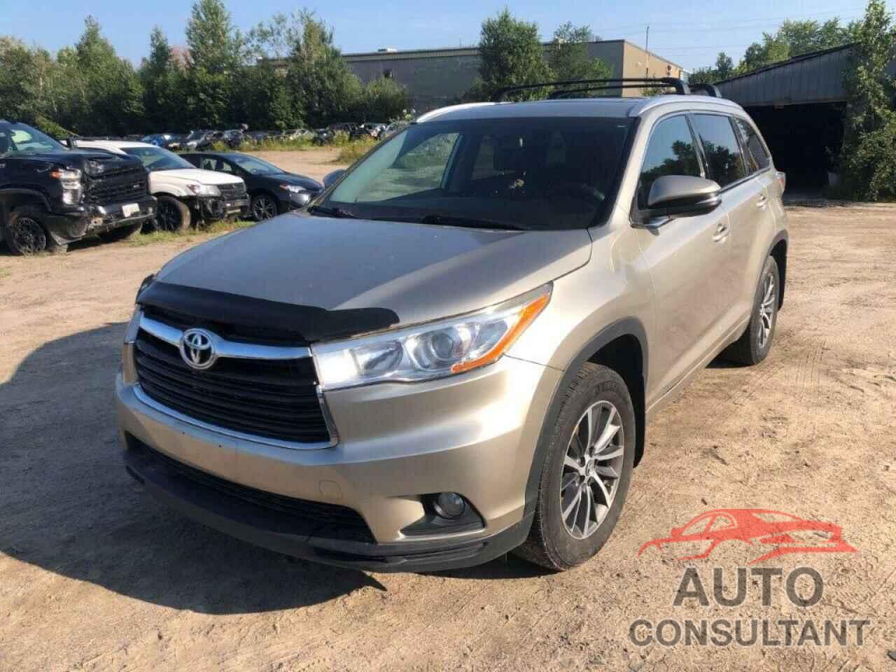 TOYOTA HIGHLANDER 2016 - 5TDJKRFH0GS501381