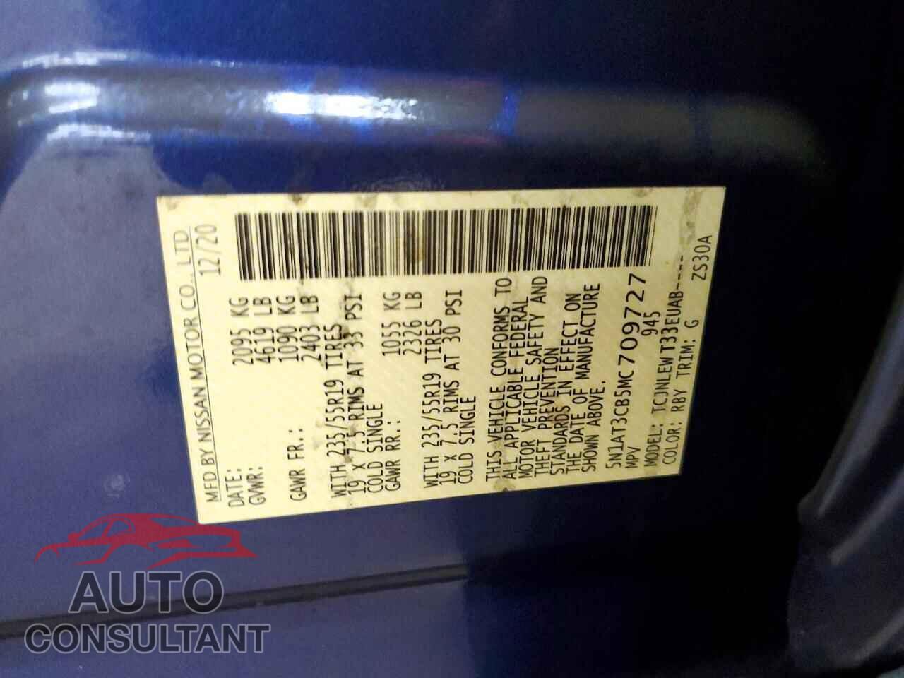 NISSAN ROGUE 2021 - 5N1AT3CB5MC709727