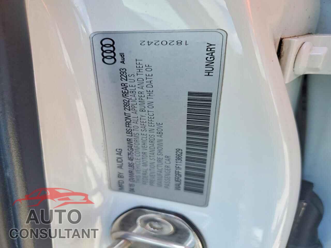 AUDI A3 2015 - WAUEFGFF1F1136629