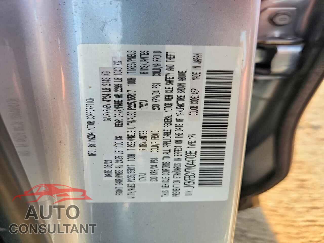 MAZDA CX-5 2021 - JM3KFBCM7M0447035