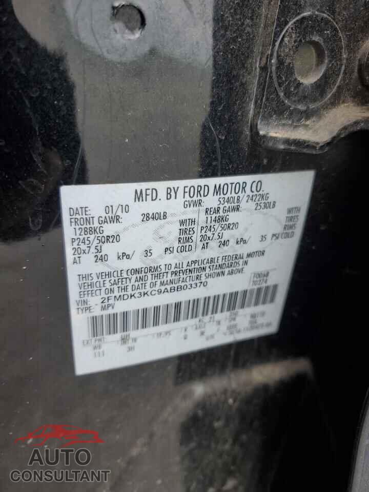 FORD EDGE 2010 - 2FMDK3KC9ABB03370