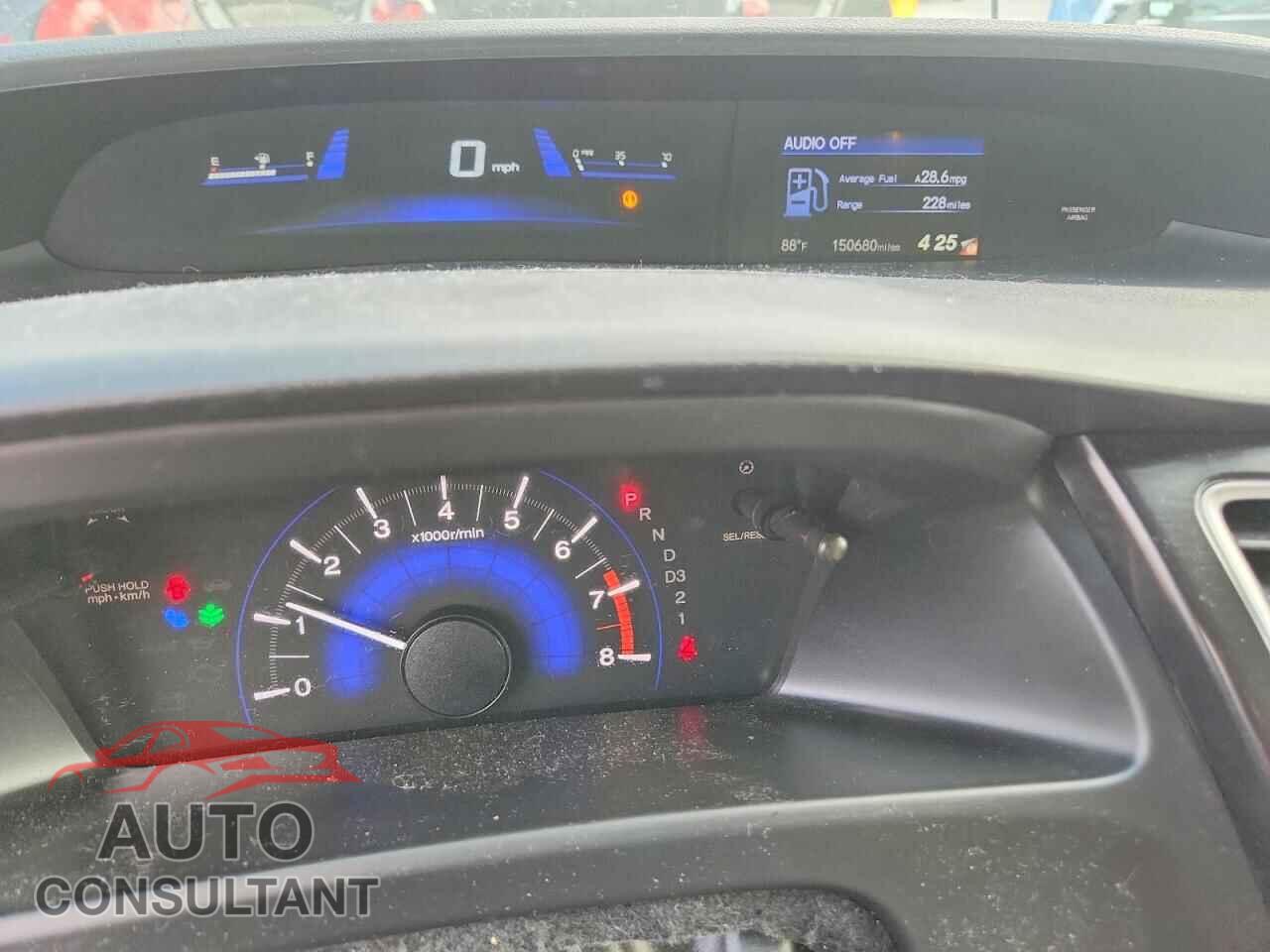 HONDA CIVIC 2013 - 2HGFB2F50DH602919
