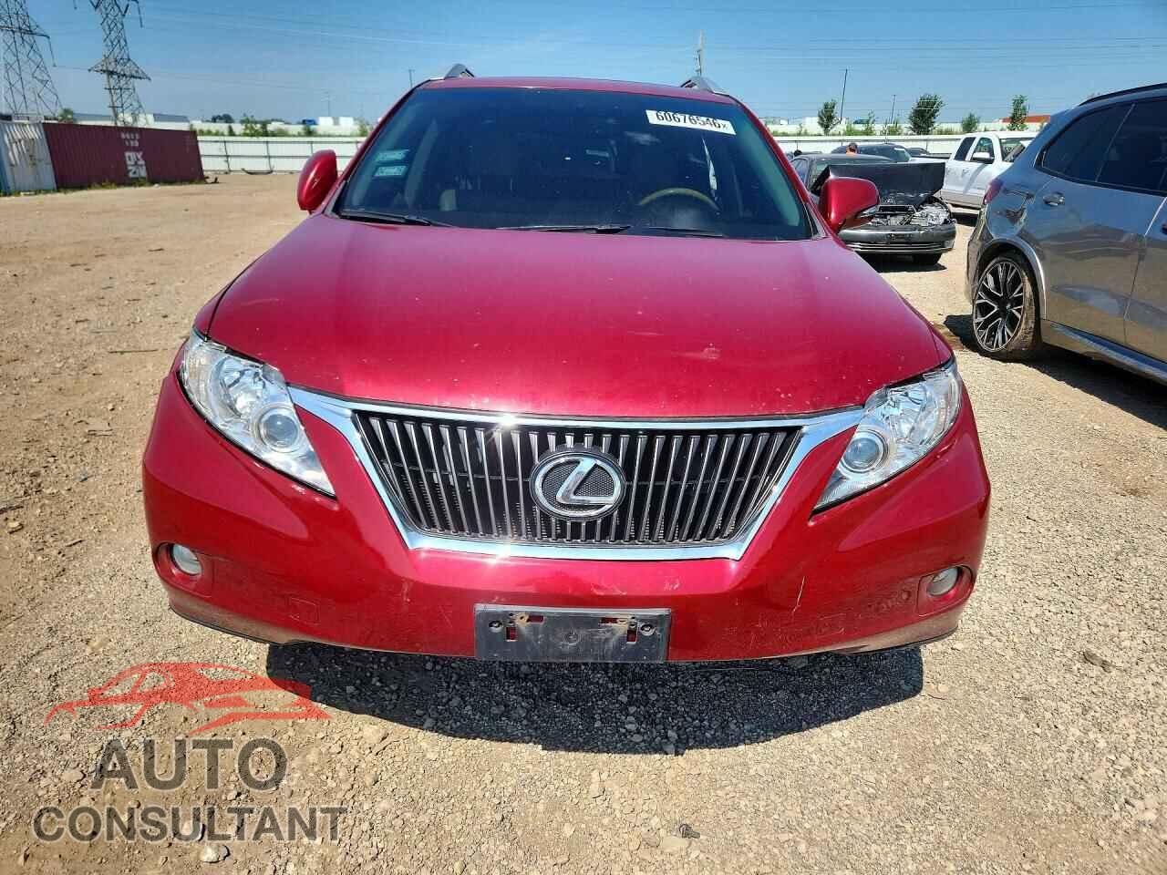 LEXUS RX350 2012 - 2T2BK1BA0CC129926