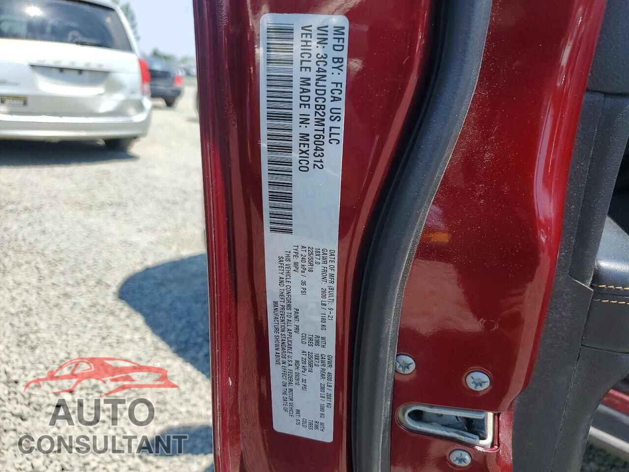 JEEP COMPASS 2021 - 3C4NJDCB2MT604312