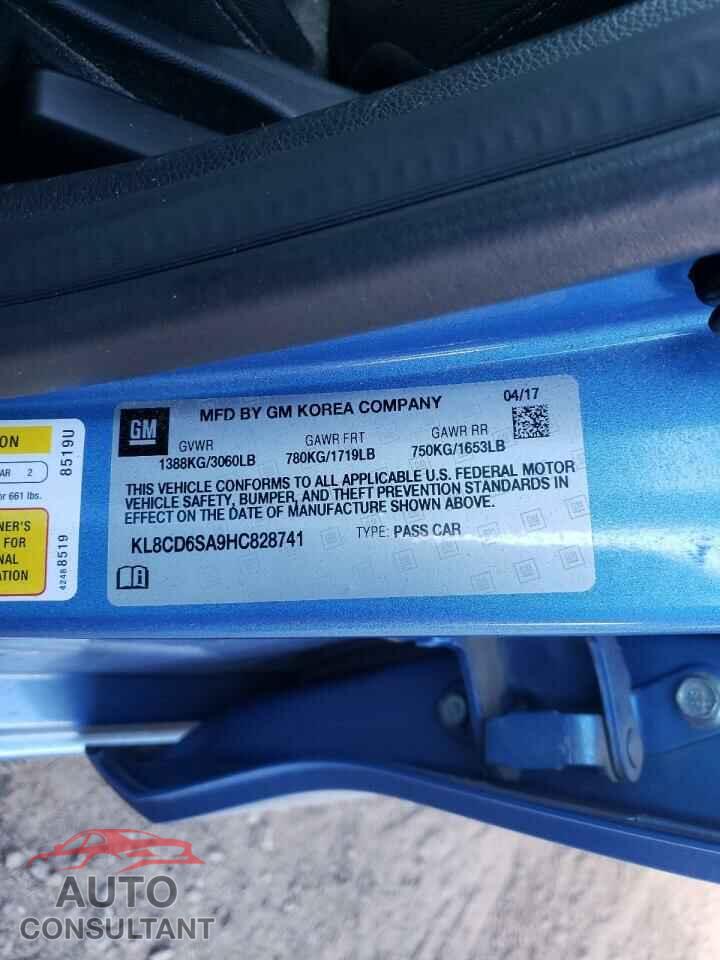 CHEVROLET SPARK 2017 - KL8CD6SA9HC828741