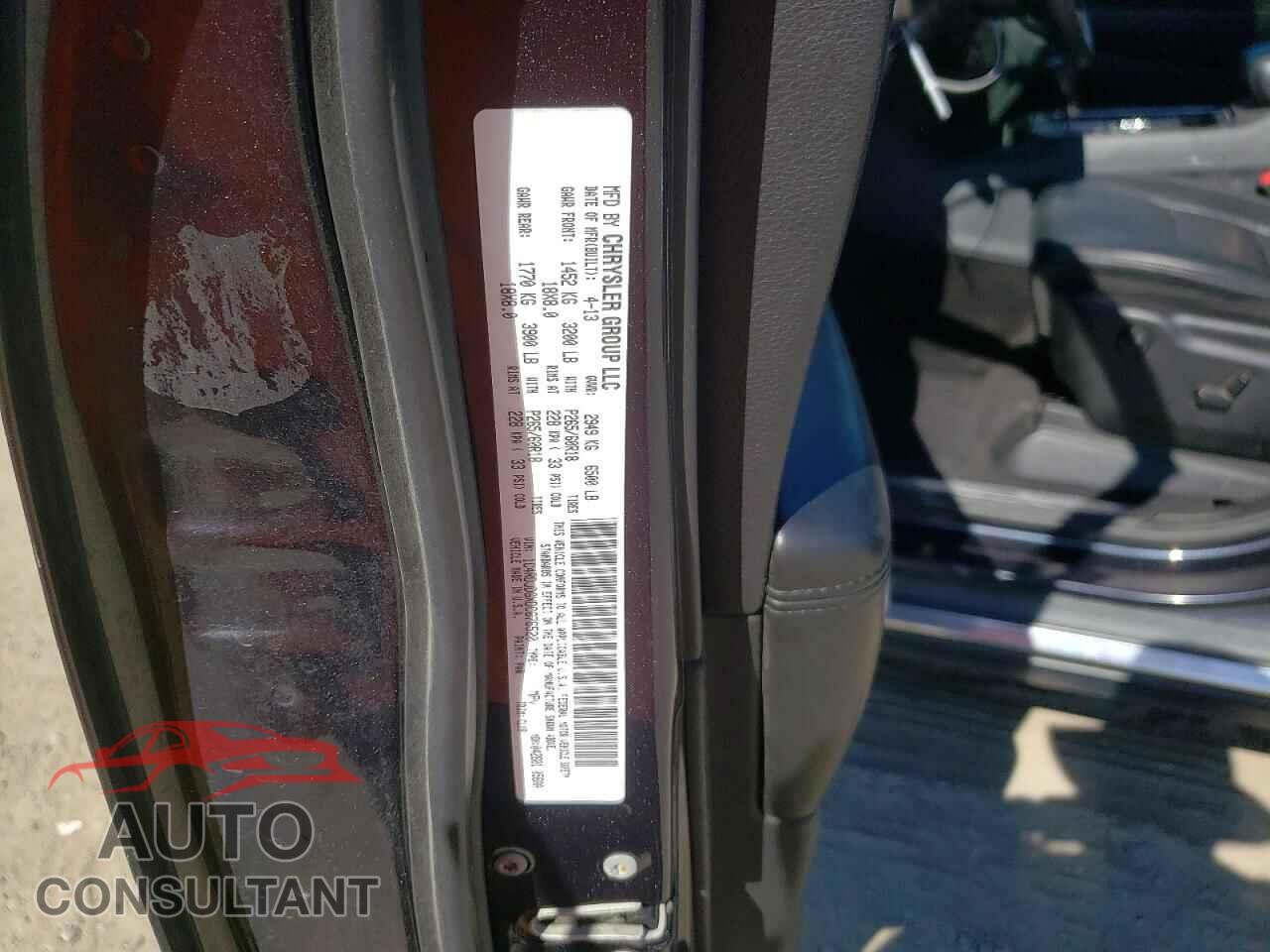 DODGE DURANGO 2013 - 1C4RDJDGXDC676520