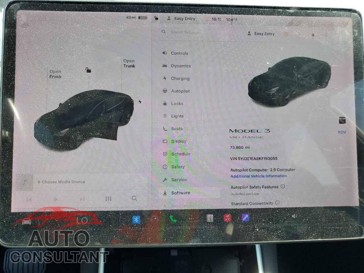 TESLA MODEL 3 2019 - 5YJ3E1EA8KF193055