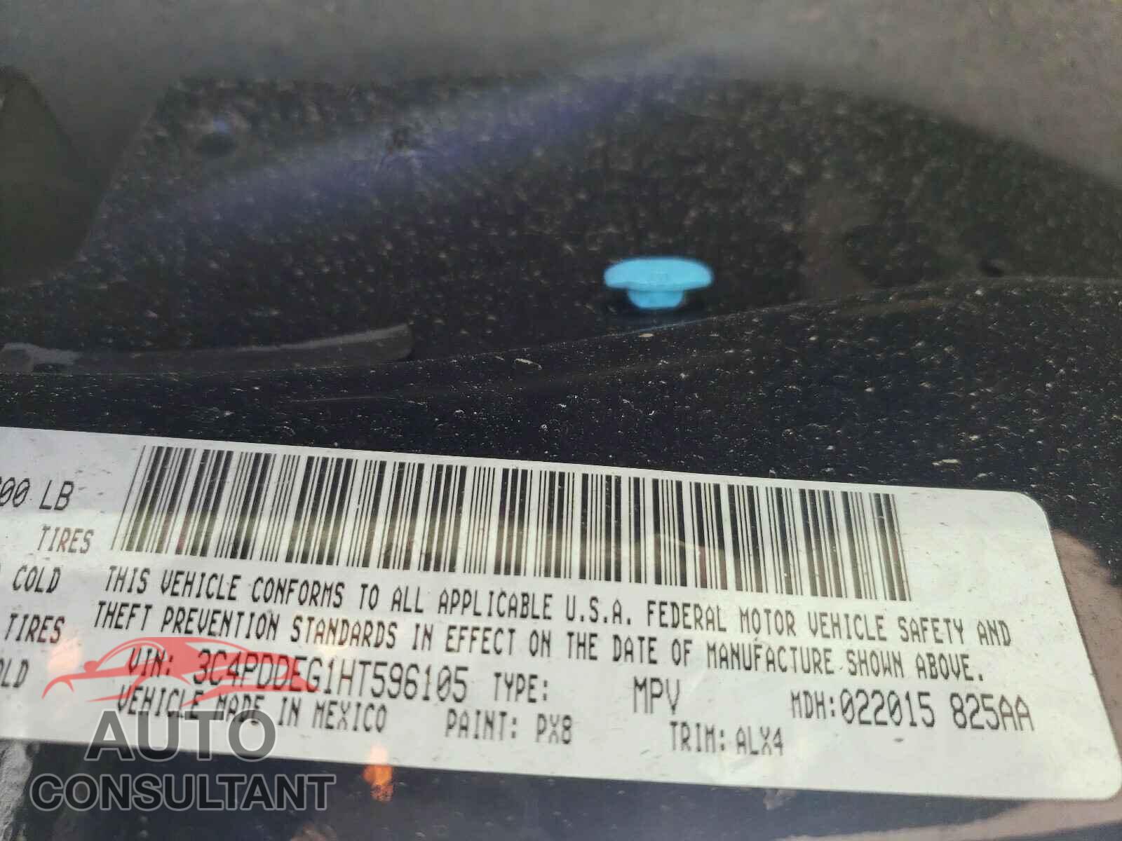 DODGE JOURNEY 2017 - 3C4PDDEG1HT596105