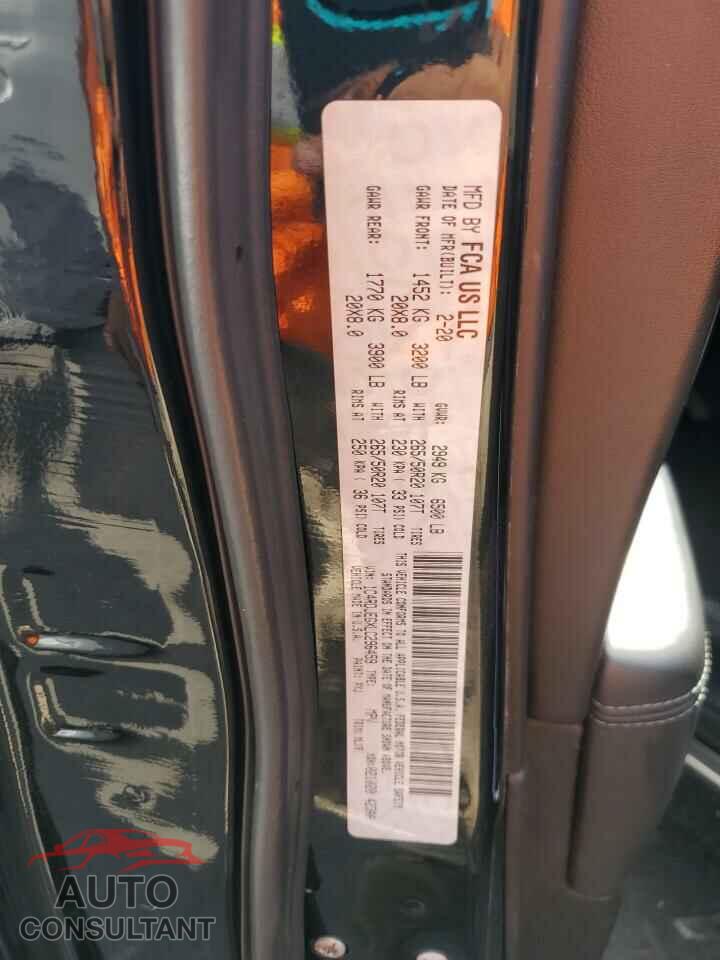 DODGE DURANGO 2020 - 1C4RDJEGXLC296459
