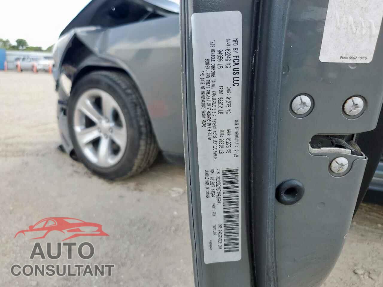 DODGE CHALLENGER 2019 - 2C3CDZAG7KH616041