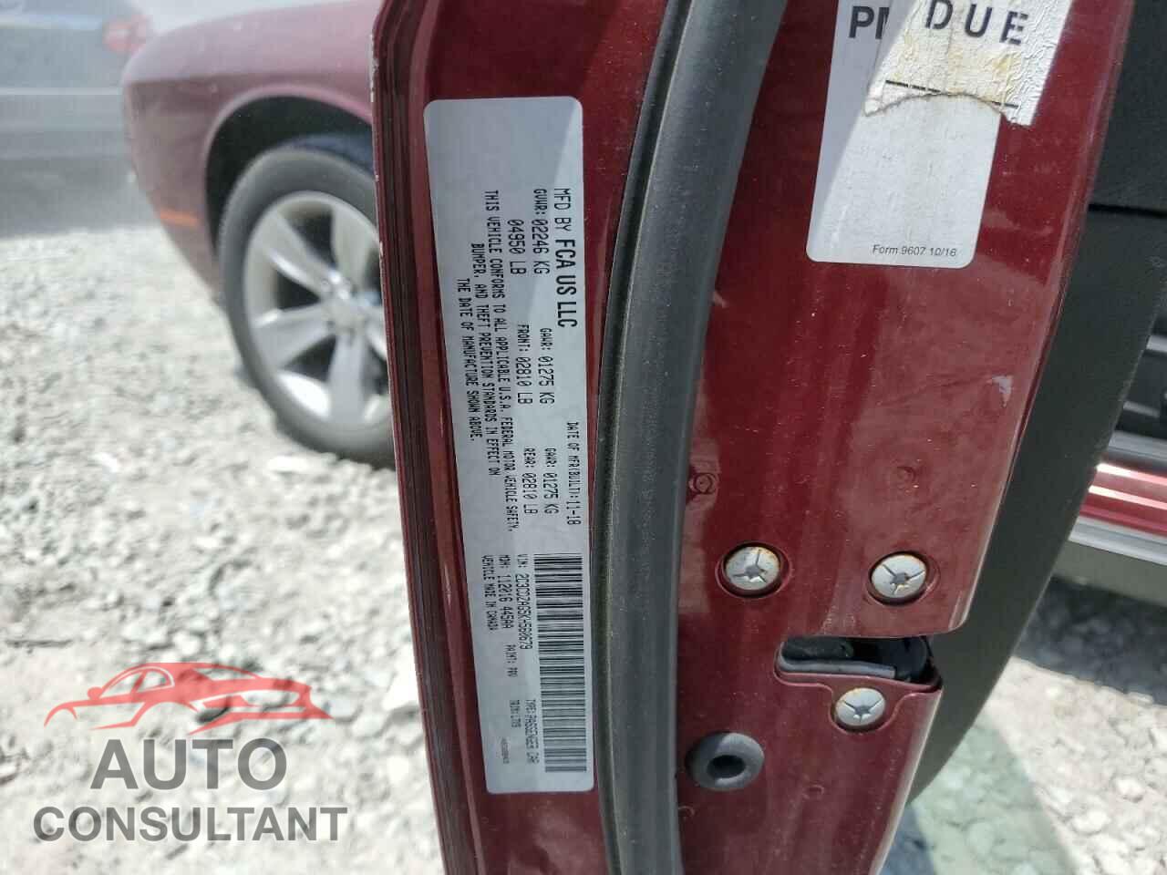 DODGE CHALLENGER 2019 - 2C3CDZAG5KH560679